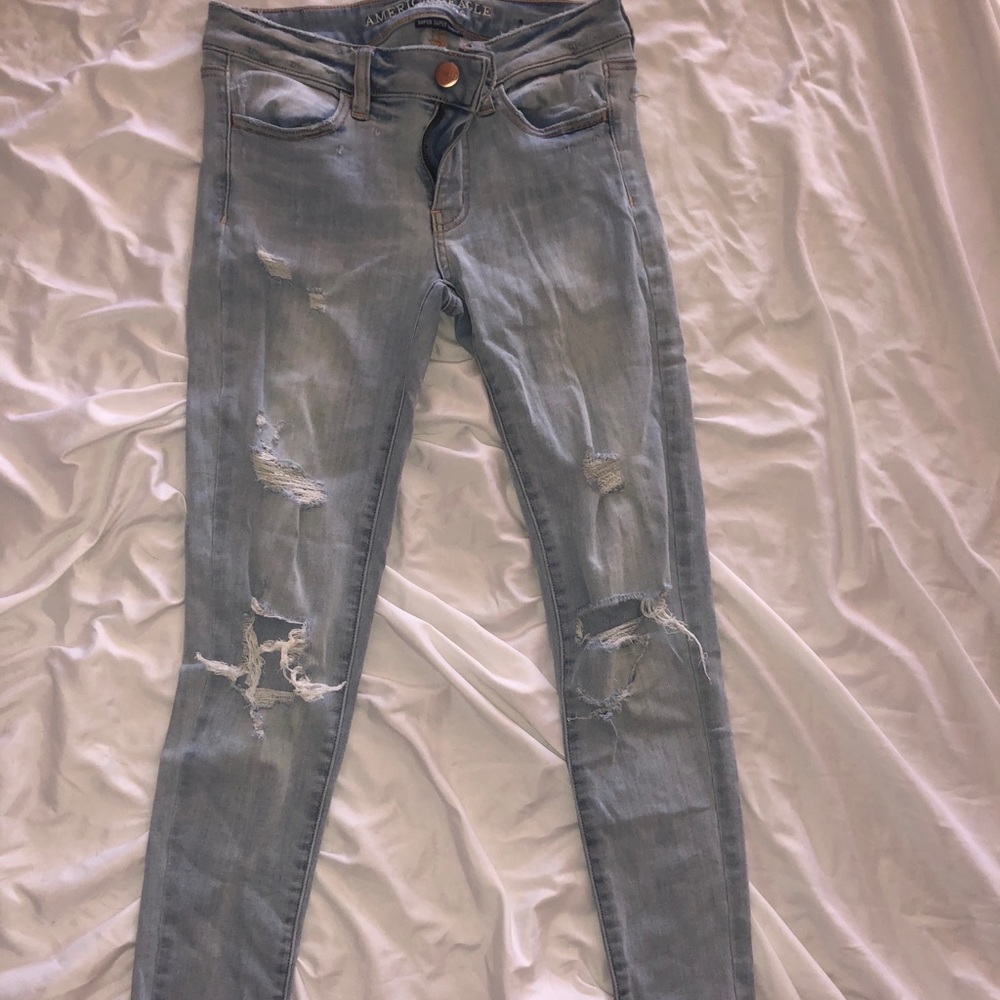 Hollister light wash jeans size 2